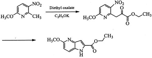 1H-吡咯并[3,2-C]吡啶-2-羧酸乙酯的制备