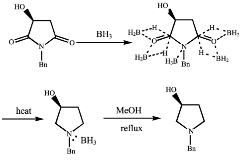 (3R,4R)-(-)-1-苄基-3,4-吡咯烷二醇的制备