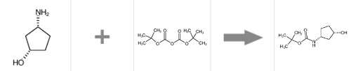 [(1S,3R)-3-羟基环戊基]氨基甲酸叔丁酯的制备