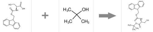 N-(9-芴甲氧羰基)-L-丝氨酸叔丁酯的制备