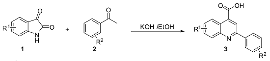 2-苯基-4-喹啉羧酸的制备