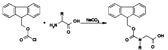 FMOC-D-4-硝基苯丙氨酸的制备