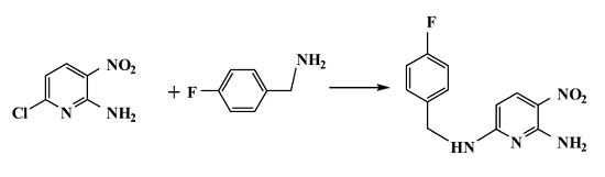 2-氨基-3-硝基-6-(4-氟苄基氨基)吡啶的制备