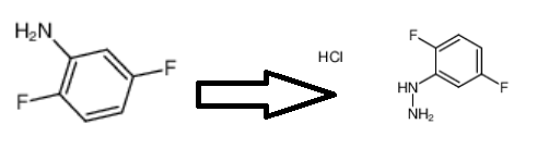 2,5-二氟苯肼盐酸盐的制备