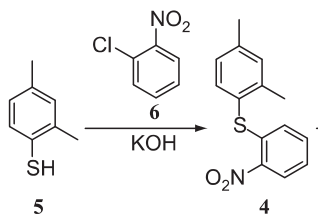 2-(2,4-二甲基苯硫基)硝基苯的制备