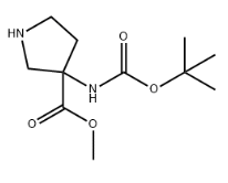 3-(BOC-氨基)吡咯烷-3-甲酸甲酯的制备