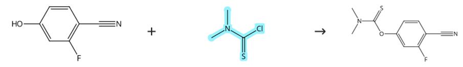 二甲氨基硫代甲酰氯和醇的缩合反应