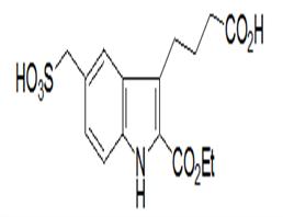 4-（2-（乙氧羰基）-5-（磺基甲基）-1H-吲哚-3-基）丁酸
