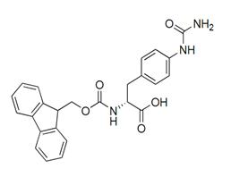 4-[(氨基羰基)氨基]-N-[芴甲氧羰基]-D-苯丙氨酸;Fmoc-D-Aph(Cbm)-OH(地加瑞克原料) 324017-22-3