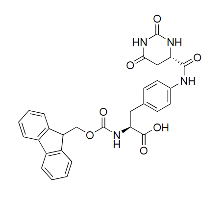 N-[芴甲氧羰基]-4-[[[(4S)-六氢-2,6-二氧代-4-嘧啶基]羰基]氨基]-L-苯丙氨酸；Fmoc-Aph(Hor)-OH(地加瑞克原料中间体）1253282-31-3,Fmoc-Aph(Hor)-OH
