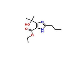 4-(1-羟基-1-甲基乙基)-2-丙基-1H-咪唑-5-羧酸乙酯,Ethyl 4-(1-hydroxy-1-methylethyl)-2-propyl-imidazole-5-carboxylate