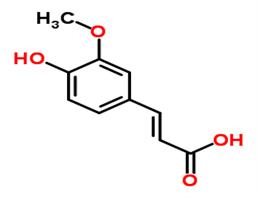 阿魏酸,trans-4-hydroxy-3-methoxycinnamic acid