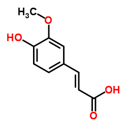 阿魏酸,trans-4-hydroxy-3-methoxycinnamic acid