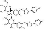 卡格列净杂质F,(2R,3R,4S,5S,6R)-2-(3-((5-(4-fluorophenyl)thiophen-2-yl)methyl)-4-methylphenyl)-2-(((2R,3S,4R,5R,6R)-6-(3-((5-(4-fluorophenyl)thiophen-2-yl)methyl)-4-methylphenyl)-3,4,5-trihydroxytetrahydro-2H-pyran-