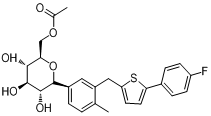 卡格列净杂质H,((2R,3S,4R,5R,6R)-6-(3-((5-(4-fluorophenyl)thiophen-2-yl)methyl)-4-methylphenyl)-3,4,5-trihydroxytetrahydro-2H-pyran-2-yl)methyl acetate