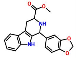 (1R,3R)-1,2,3,4-四氢-1-(3,4-亚甲二氧基苯基)-9H-吡啶并[3,4-B]吲哚-3-羧酸甲酯盐酸盐,(1R,3R)-1-(1,3-benzodioxol-5-yl)-2-(chloroacetyl-2,3,4,9-tetrahydro-1H-pyrido[3,4-b] indole-3-carboxylic acid methy ester