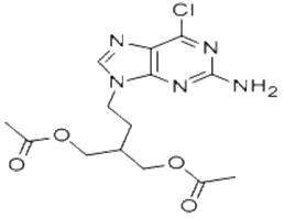 9-(4-Acetoxy-3-acetoxymethylbutyl)-2-amino-6-chloropurine