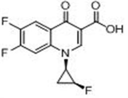 3-Quinolinecarboxylic acid, 6,7- difluoro-1-(2-fluorocyclopropyl)-1,4- dihydro-4-oxo-, cis-(+)- (9CI)