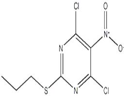 4,6-DICHLORO-5-NITRO-2-PROPYLTHIOPYRIMIDINE