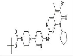 4-[6-(6-BROMO-8-CYCLOPENTYL-5-METHYL-7-OXO-7,8-DIHYDRO-PYRIDO[2,3-D]PYRIMIDIN-2-YLAMINO)-PYRIDIN-3-YL]-PIPERAZINE-1-CARBOXYLIC ACID TERT-BUTYL ESTER