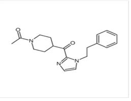 1-[4-[1-(2-phenylethyl)imidazole-2-carbonyl]-1-piperidyl]ethanone