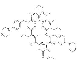 Cyclo(.alpha.R)-.alpha.-hydroxy-4-(4-morpholinyl)benzeneprop