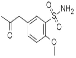 5-Acetonyl-2-methoxybenzene sulfonamide