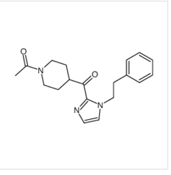 1-[4-[1-(2-phenylethyl)imidazole-2-carbonyl]-1-piperidyl]ethanone