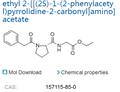 ethyl 2-[[(2S)-1-(2-phenylacetyl)pyrrolidine-2-carbonyl]amino]acetate