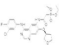 (S)-diethyl 2-(4-(3-chloro-4-fluorophenylamino)-7-(tetrahydrofuran-3-yloxy)quinazolin-6-ylamino)-2-oxoethylphosphonate pictures