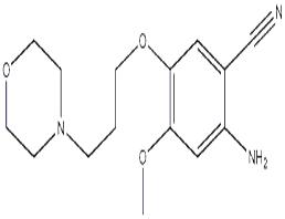 	2-Amino-4-methoxy-5-(3-morpholinopropoxy)benzonitrile