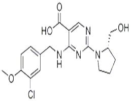 5-PyriMidinecarboxylic acid, 4-[[(3-chloro-4-Methoxyphenyl)Methyl]aMino]-2-[(2S)-2-(hydroxyMethyl)- 1-pyrrolidinyl]-