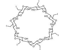 Heptakis(6-iodo-6-deoxy)-beta-cyclodextrin