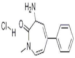 3-amino-1-methyl-5-phenyl-1H-azepin-2(3H)-one hydrochloride