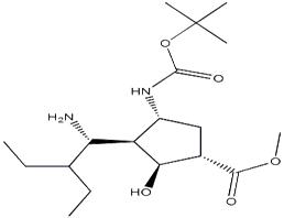 (1S,2S,3S,4R)-Methyl 3-((R)-1-aMino-2-ethylbutyl)-4-(tert-butoxycarbonylaMino)-2-hydroxycyclopentanecarboxylate