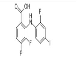 2-(N-2''-FLURO-4''-IODOPHENYL)AMINO-3,4-DIFLUORO BENZOIC ACID