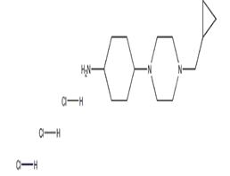 CyclohexanaMine, 4-[4-(cyclopropylMethyl)-1-piperazinyl]-, (Hydrochloride) (1:3), trans-