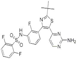 N-[3-[5-(2-Amino-4-pyrimidinyl)-2-(tert-butyl)-4-thiazolyl]-2-fluorophenyl]-2,6-difluorobenzenesulfonamide