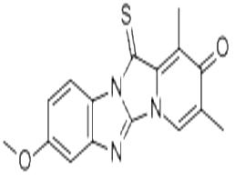 8-Methoxy-1,3-dimethyl-12-thioxo-pyrido[123,4]imidazo[1,2-a]benzimidazol-2-(12H)-one