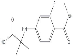 N-[3-Fluoro-4-[(methylamino)carbonyl]phenyl]-2-methylalanine