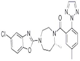 5-Chloro-2-[(5R)-5-methyl-4-[5-methyl-2-(2H-1,2,3-triazol-2-yl)benzoyl]-1,4-diazepan-1-yl]-1,3-benzoxazole
