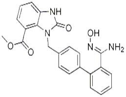 Name:	(Z)-Methyl 3-((2'-(N'-hydroxycarbaMiMidoyl)biphenyl-4-yl)Methyl)-2-oxo-2,3-dihydro-1H-benzo[d]iMidazole-4-carboxylate