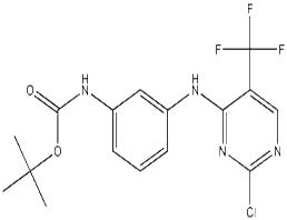 tert-butyl (3-((2-chloro-5-(trifluoroMethyl)pyriMidin-4-yl)aMino)phenyl)carbaMate
