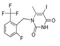 1-[2-fluoro-6-(trifluoromethyl)benzyl]-5-iodo-6-methylpyrimidine-2,4(1H,3H)-dione pictures
