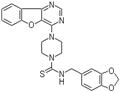 N-(1,3-Benzodioxol-5-ylmethyl)-4-benzofuro[3,2-d]pyrimidin-4-yl-1-piperazinecarbothioamide pictures