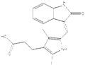 3-[2,4-dimethyl-5-[(E)-(2-oxo-1H-indol-3-ylidene)methyl]-1H-pyrrol-3-yl]propanoic acid pictures