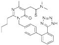2-Butyl-5-dimethylaminothiocarbonylmethyl-6-methyl-3-[[2'-(1H-tetrazol-5-yl)biphenyl-4-yl]methyl]pyrimidin-4(3H)-one