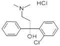 2-CHLORO-ALPHA-[2-DIMETHYLAMINOETHYL]BENZHYDROL HYDROCHLORIDE