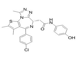 6H-?Thieno[3,?2-?f]?[1,?2,?4]?triazolo[4,?3-?a]?[1,?4]?diazepine-?6-?acetamide, 4-?(4-?chlorophenyl)?-?N-?(4-?hydroxyphenyl)?-?2,?3,?9-?trimethyl-?, (6S)?-