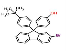 4-{2-Bromo-9-[4-(2-methyl-2-propanyl)phenyl]-9H-fluoren-9-yl}phenol